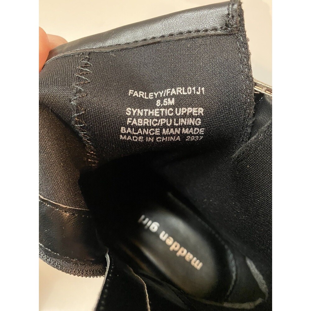 Madden Girl Farlevy Faux Leather Boots Black Size 8.5 M NWOT - Picture 8 of 8